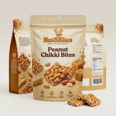 Peanut Chikki Bites | Jaggery Healthy Snack - homemade peanut butter & healthy snacks in India