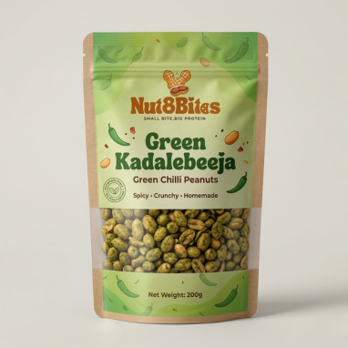 Green Chilli Peanuts | Spicy Roasted Peanuts - homemade peanut butter & healthy snacks in India